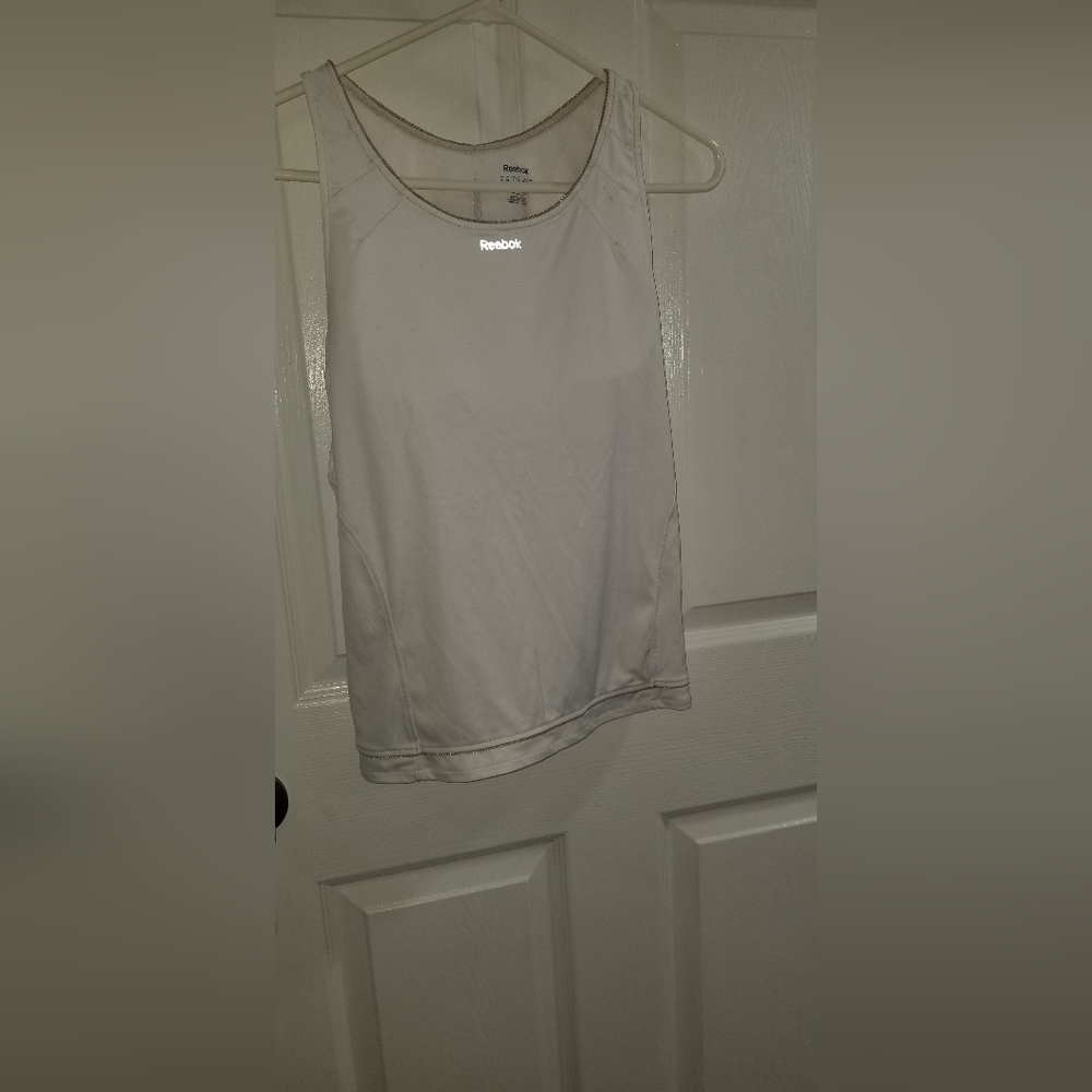 White Workout Tank top